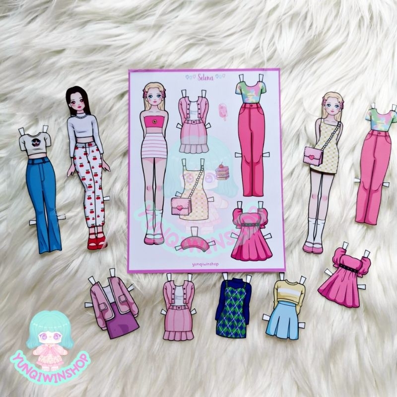 Paper doll mainan bongkar pasang bp anak 90'an mainan viral