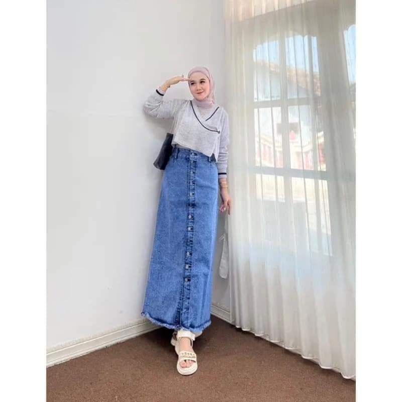 rok span jeans rawis