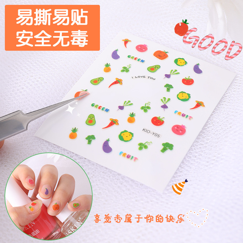 Stiker Kuku Mini Glow in the dark Nail Art Aksesories Kuku Glow In The Dark Nyala dalam gelap motif kartun lucu rabbit-dino-pony-bear-sticker kuku animal cute light nail stiker kiyomi