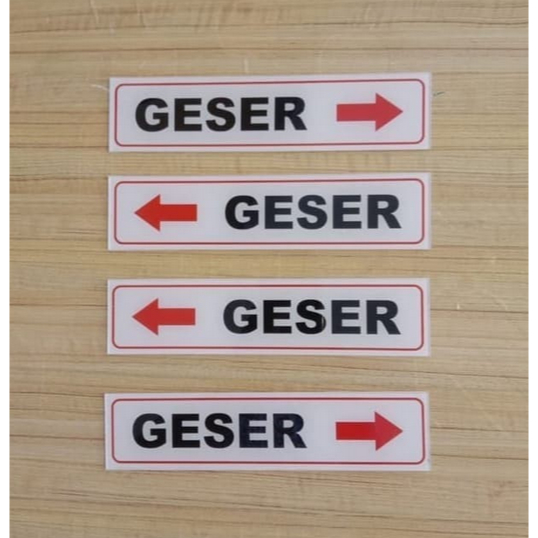 

SIGN AKRILIK GESER KANAN ATAU KIRI UK 4.5 X19.5CM K3 RAMBU SAFETY
