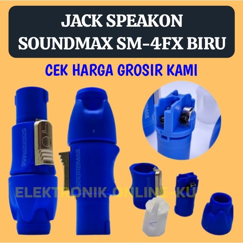 JACK SPEAKON SOUNDMAX SM-4FX BIRU