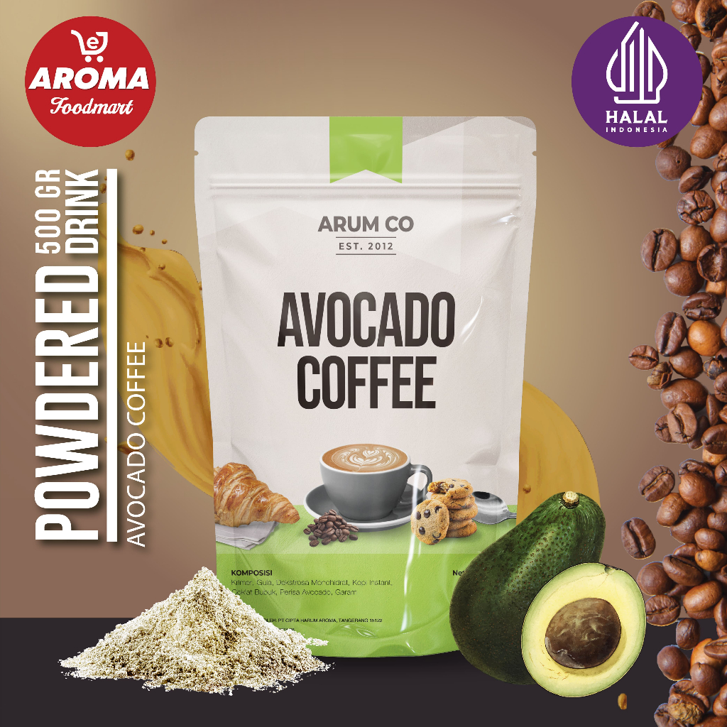 

Arum Co Bubuk Avocado Coffee Powder 500gr Minuman Serbuk Kopi Alpukat