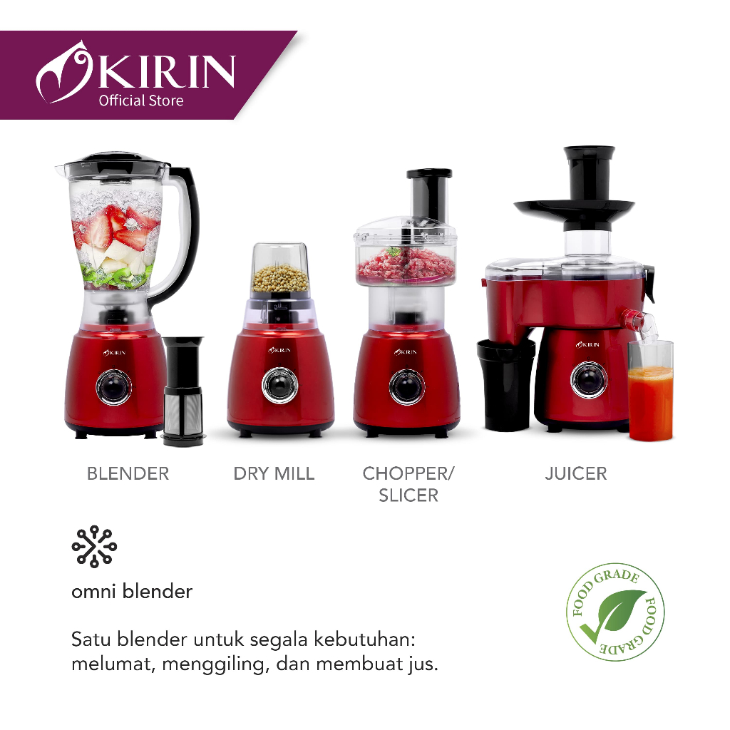 KIRIN Blender Omni Serbaguna All in One KBB-1750PL