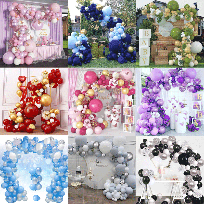 Set Paket Dekorasi Balon/Dekorasi Balon Ulang Tahun/Free Pompa Angin/Balon Pernikahan/Balon Dekorasi