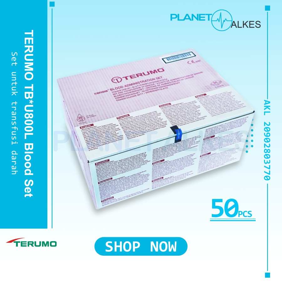 BloodSet TERUMO TB*U800L Terufusion Blood Adm Set 50ea / Blood Set - Transfusi Set Terumo