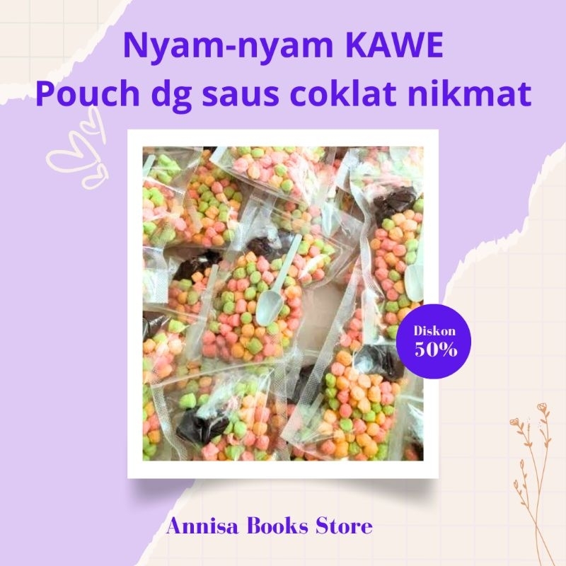 

ABS - Nyam nyam Kawe Pouch dengan Saus Cokelat dan sendoknya