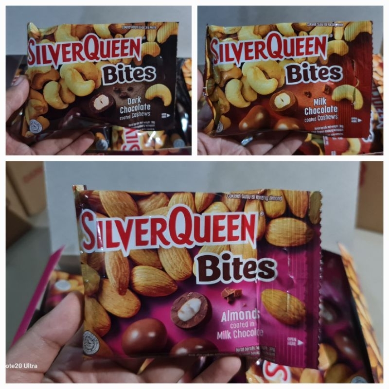 

SILVERQUEEN BITES 30GRAM SATUAN - COKLAT SILVERQUEEN BITES SACHET 30GRAM