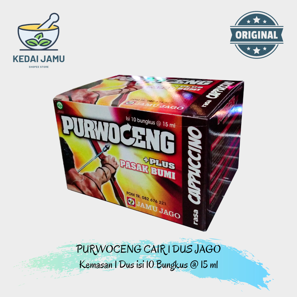 PURWOCENG CAIR 1 DUS JAGO Isi 10 BUNGKUS 15 ML