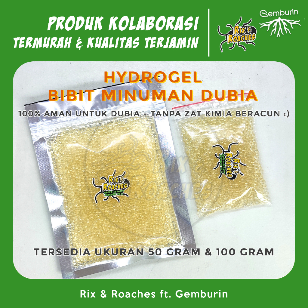 BIBIT Minuman Dubia AMAN/ Hydrogel / Water Gel / Beads / Media Tanam / Tanaman Hias Dalam Ruang /  B