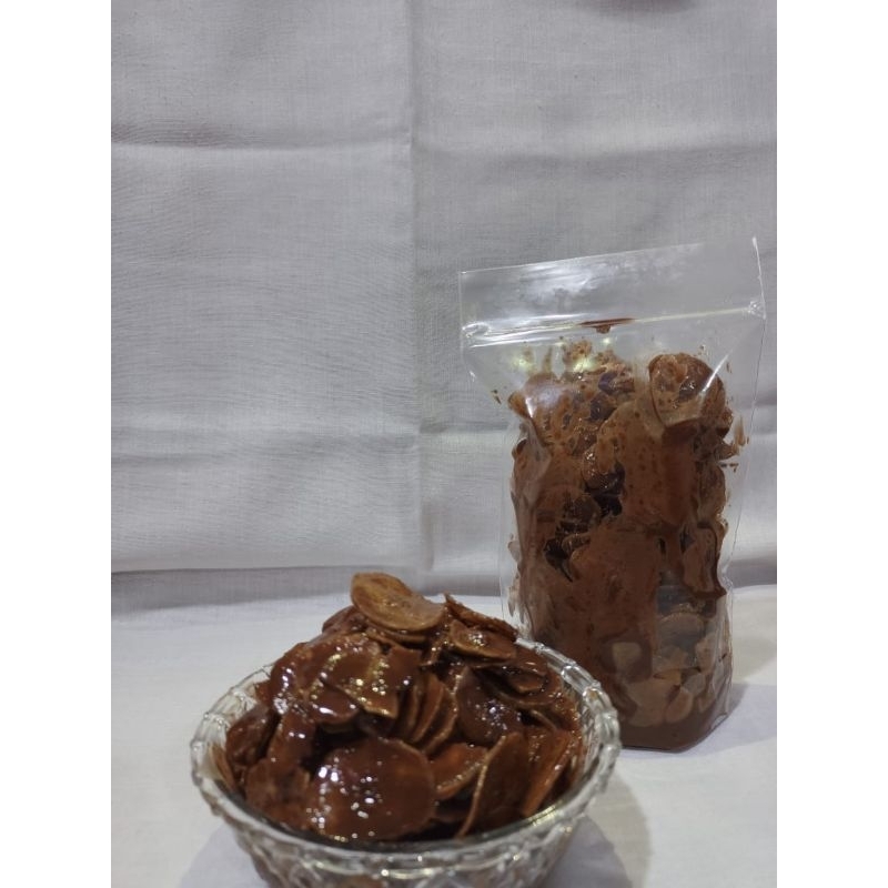 kripik pisang coklat