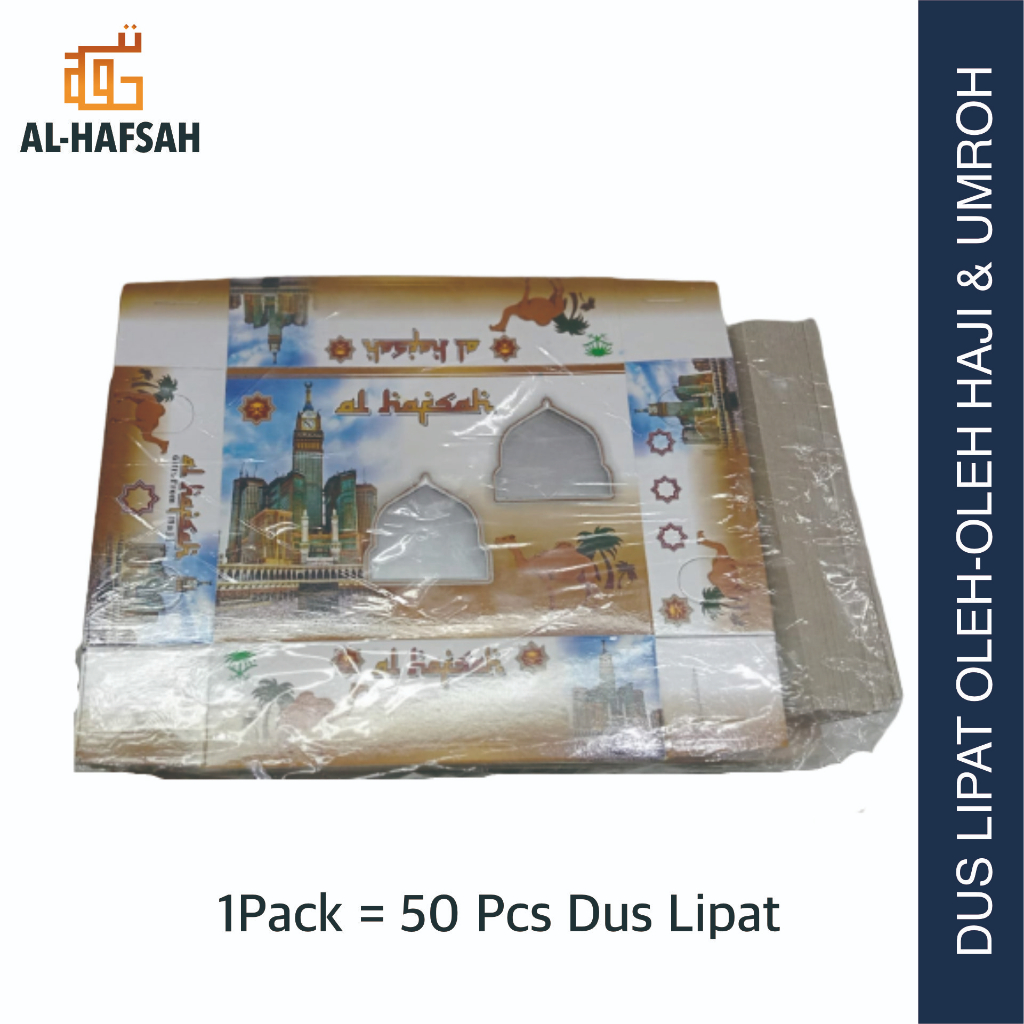 

dus haji dan umroh lipat 1 pack isi 50pcs