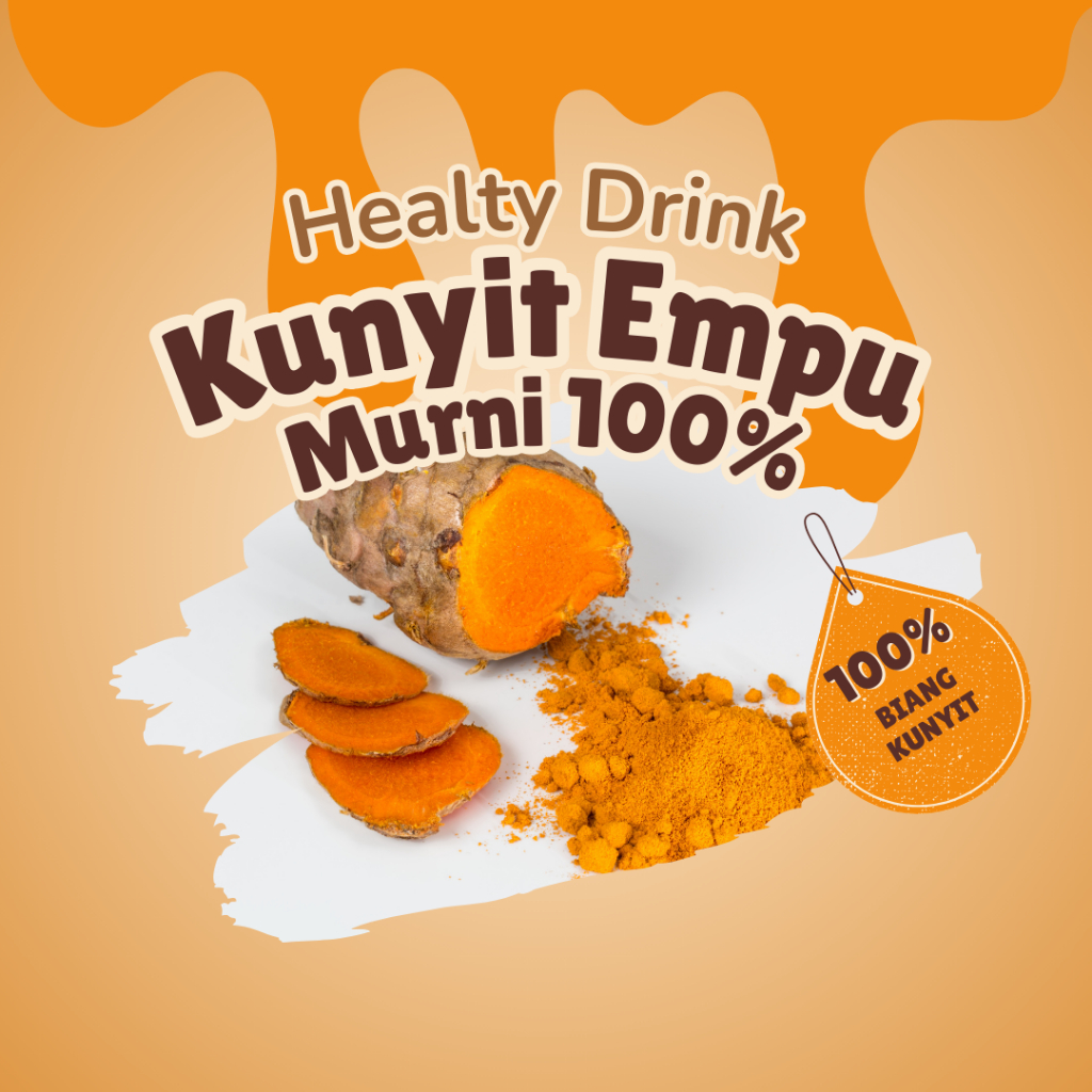 

Kunyit Empu Murni 100% Minuman Penyehat, Menurunkan kadar lemak, penguat lambung