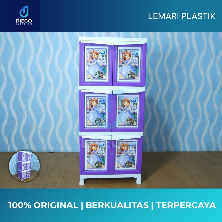 lemari plastik 3 susun