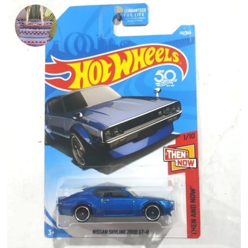 Hot Wheels Nissan Skyline 2000 GTR Blue biru