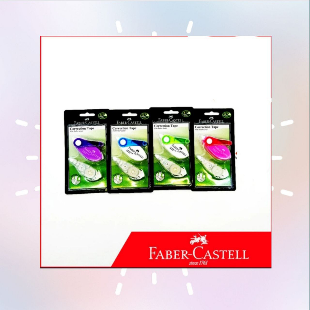 

correction tape faber castell SR-506 varian warna biru