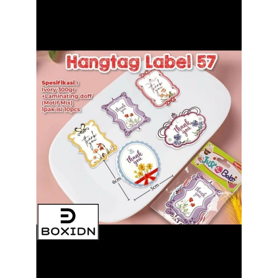 10pcs Hangtag Thank you mix Hang Tag Thank you hangtag terima kasih Hang Tag Terima kasih kartu ucap
