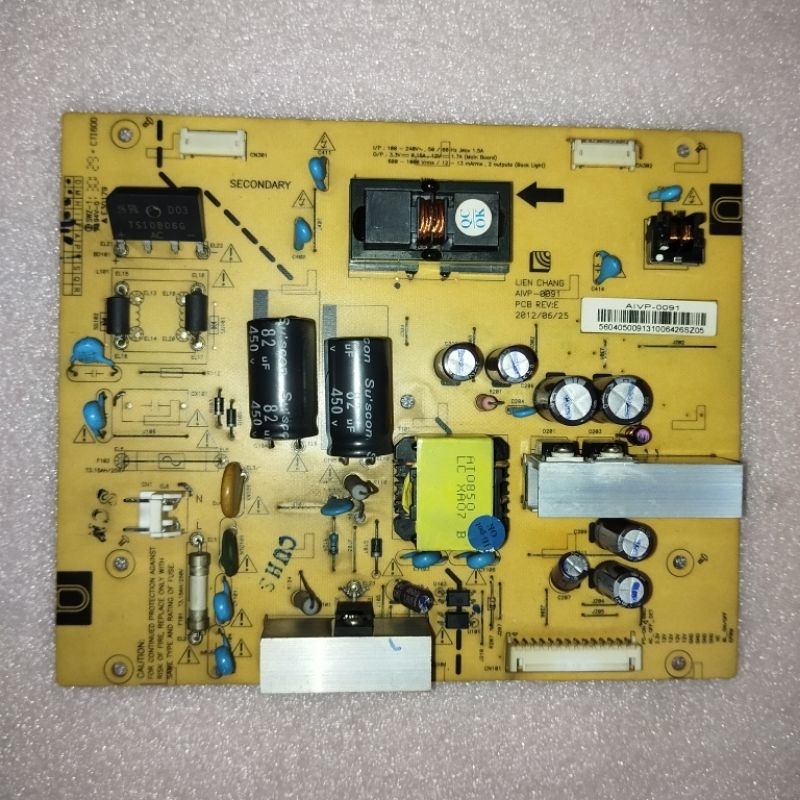power supply tv lcd sharp LC 24N407I