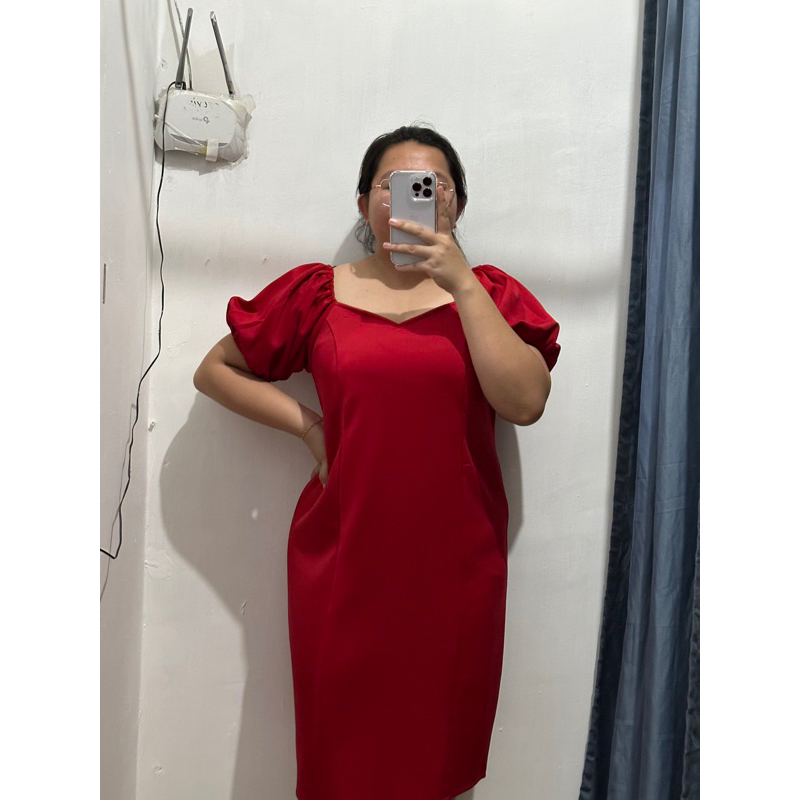 INDI DRESS (Dress jumbo ld 120, Dress Scuba Premium, Dress Bigsize, Dress Kondangan, Dress Lebaran)