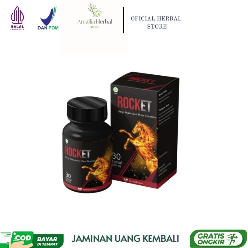 ROCKET KAPSUL OBAT HERBAL MULTIVITAMIN 100% ORIGINAL