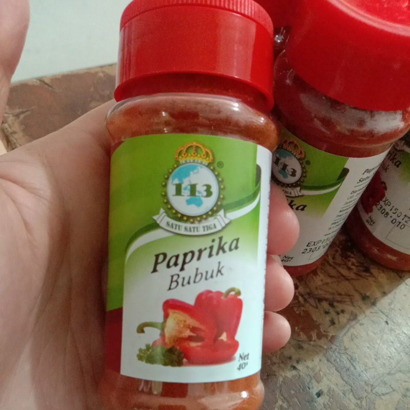 

Paprika Bubuk 113 berat 40gr