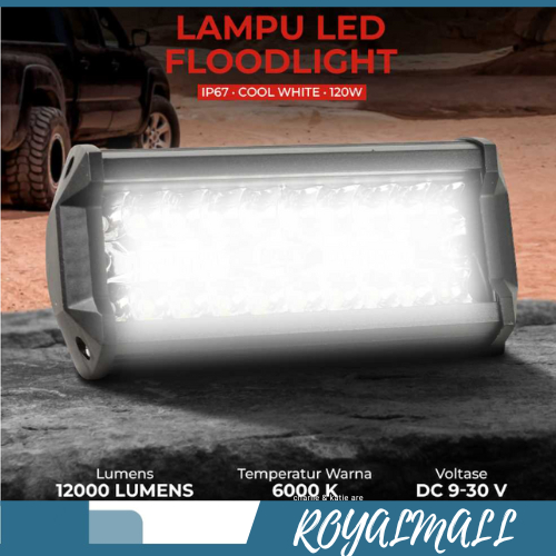 Lampu LED Floodlight Foglamp Tambahan Tembak Sorot Mobil Truck Truk Sigra Rush Alya Innova Ertiga Ja