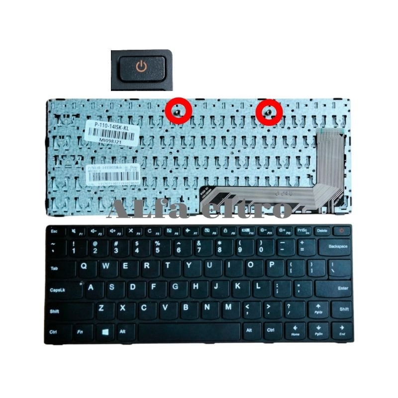 Keyboard laptop lenovo ideapad 110-14 110-14isk