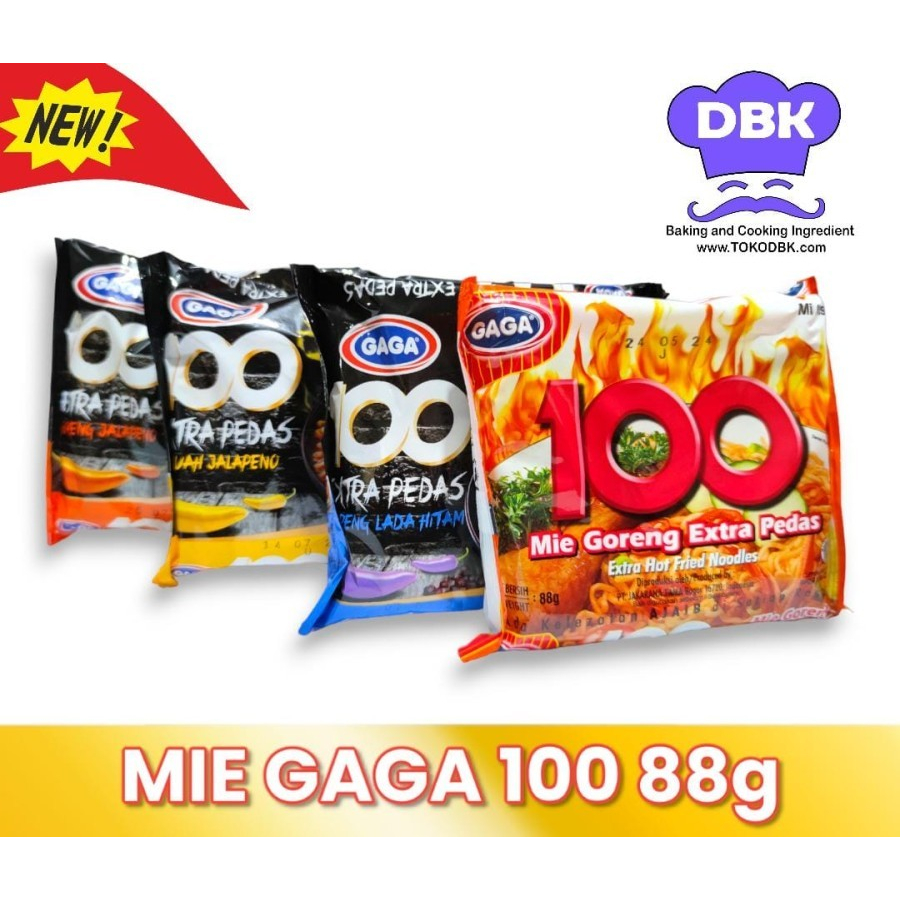 

DUS / ECER MIE GAGA 100 GORENG Extra Pedas Jalapeno lada Habanero m
