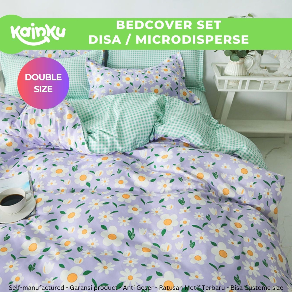 Bedcover Set 160 180 200 Mikro premium Sprei selimut Homemade Micro Premium Dan Embosed Polos