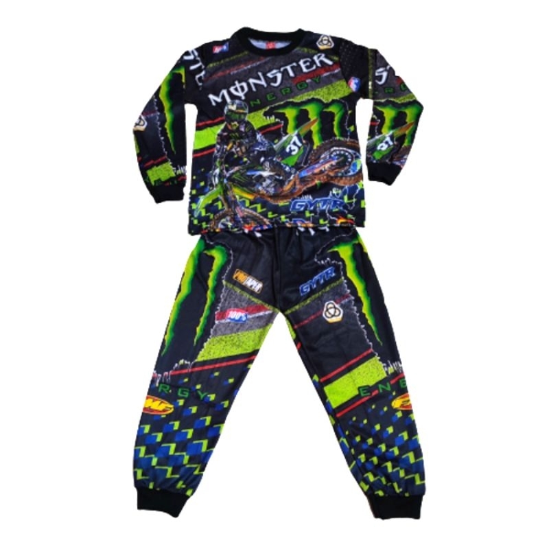 Setelan Jersey Anak Motor Cross/Baju Balap Anak Laki-laki