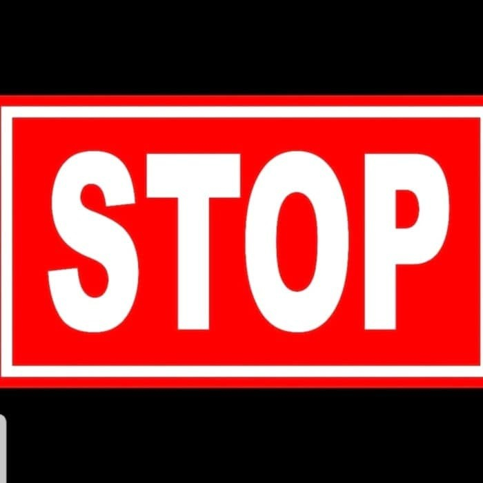 

Sign Plat K3 Rambu Stop Scotlight Ukuran 20X35cm Plat Rambu Stop