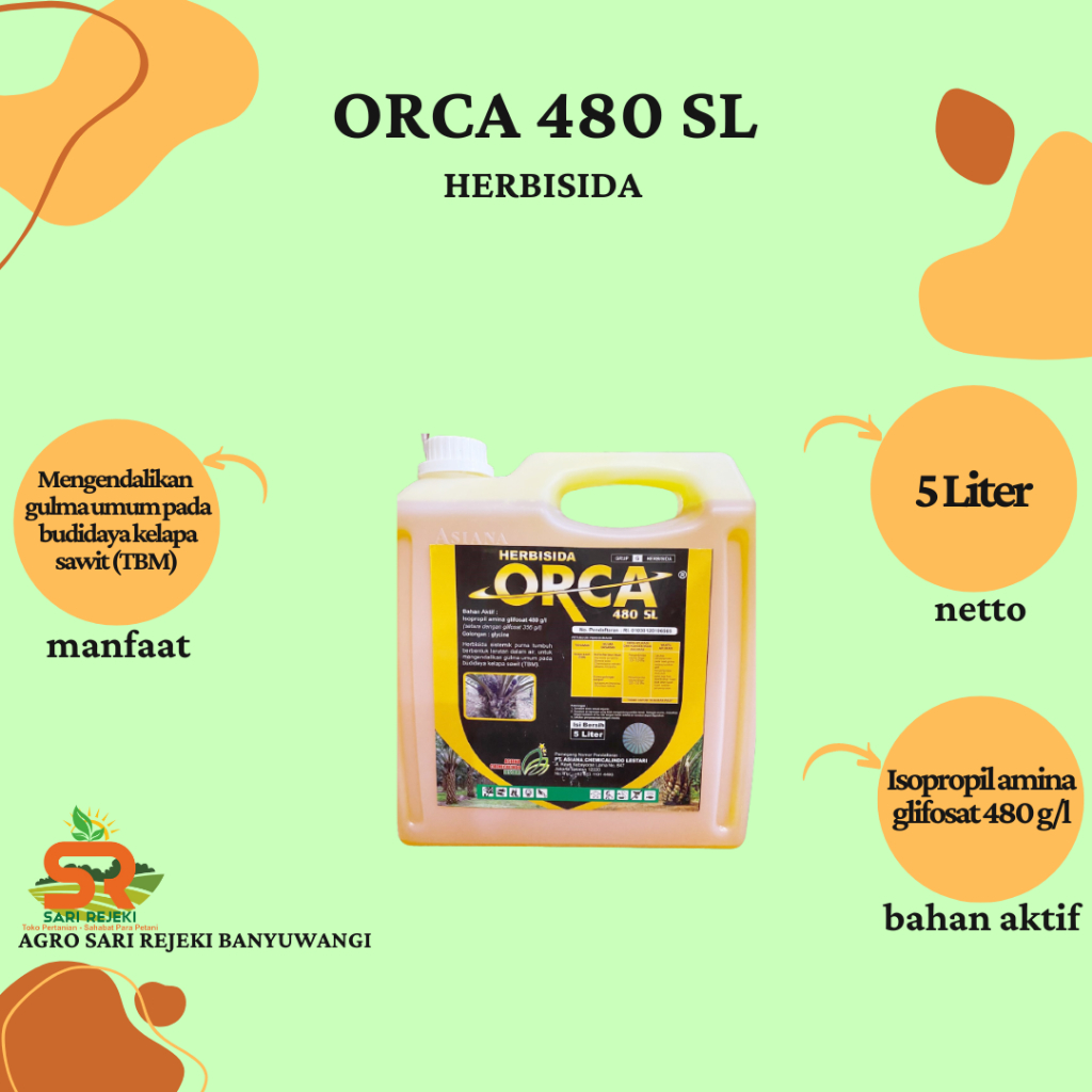 ORCA 480SL 5LITER HERBISIDA SISTEMIK