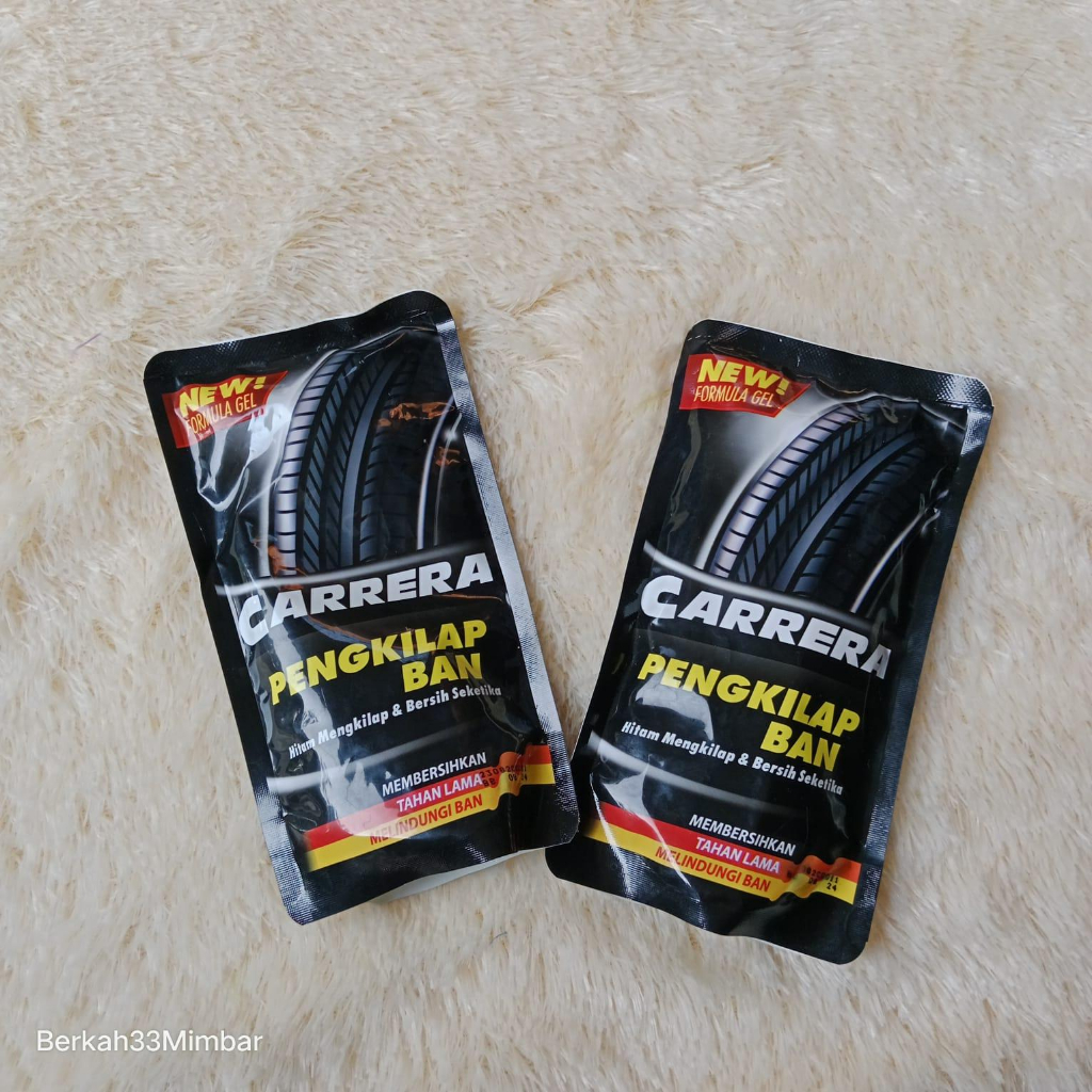 SEMIR BAN PENGKILAP BAN MOTOR  DAN MOBIL CARRERA 200ml