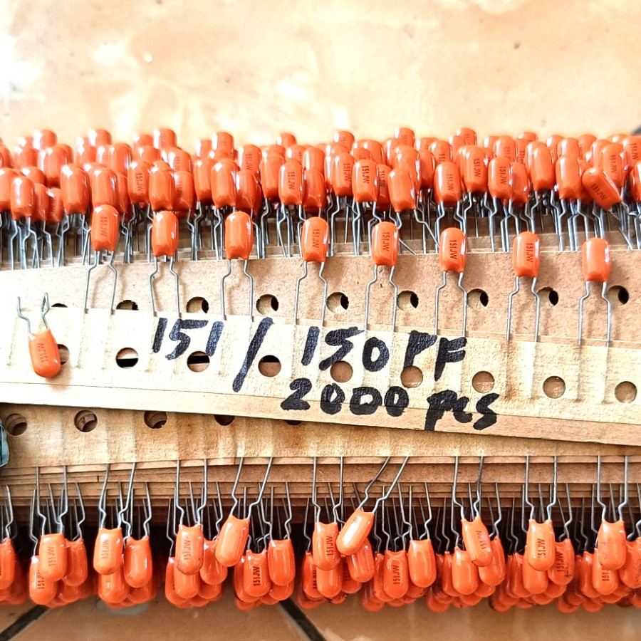 1000pcs 150pf 151pf Milar Orange PILKOR