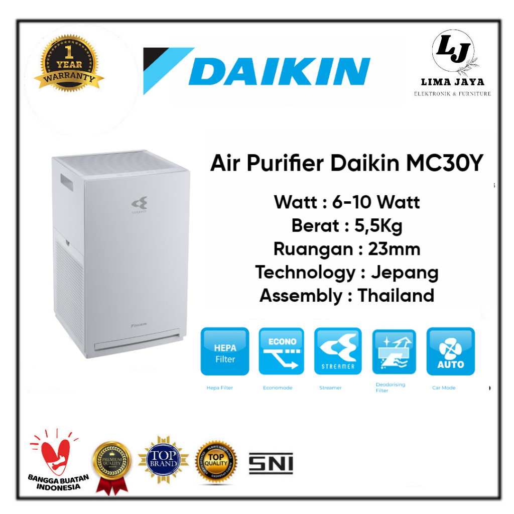Daikin Air Purifier MC30Y Air Purifier Streamer Daikin