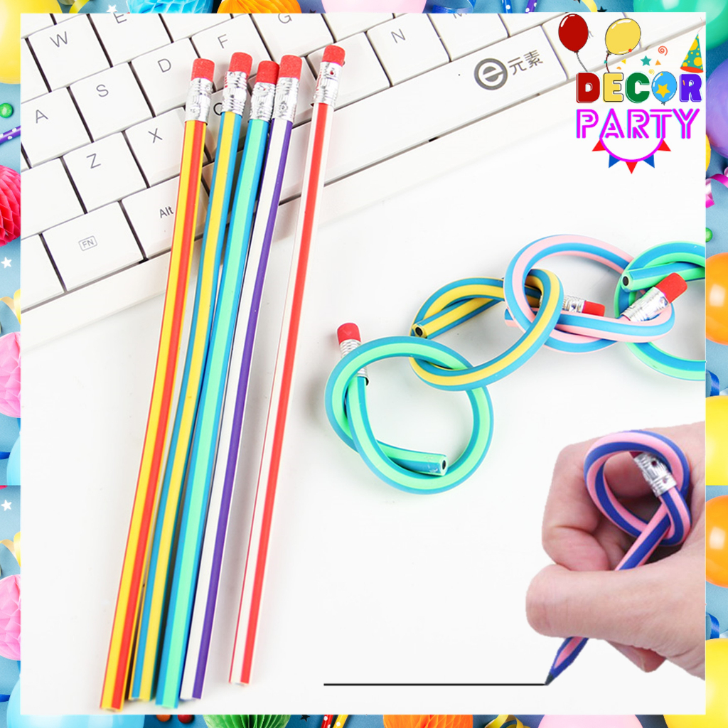 

DP Pensil Lentur Fleksibel Unik Pensil Gulung Flexibel Pensil Sekolah Lentur Lucu Alat Tulis Sekolah Anak Pencil Karet Inul Dapat Digulung Ditekuk Unik