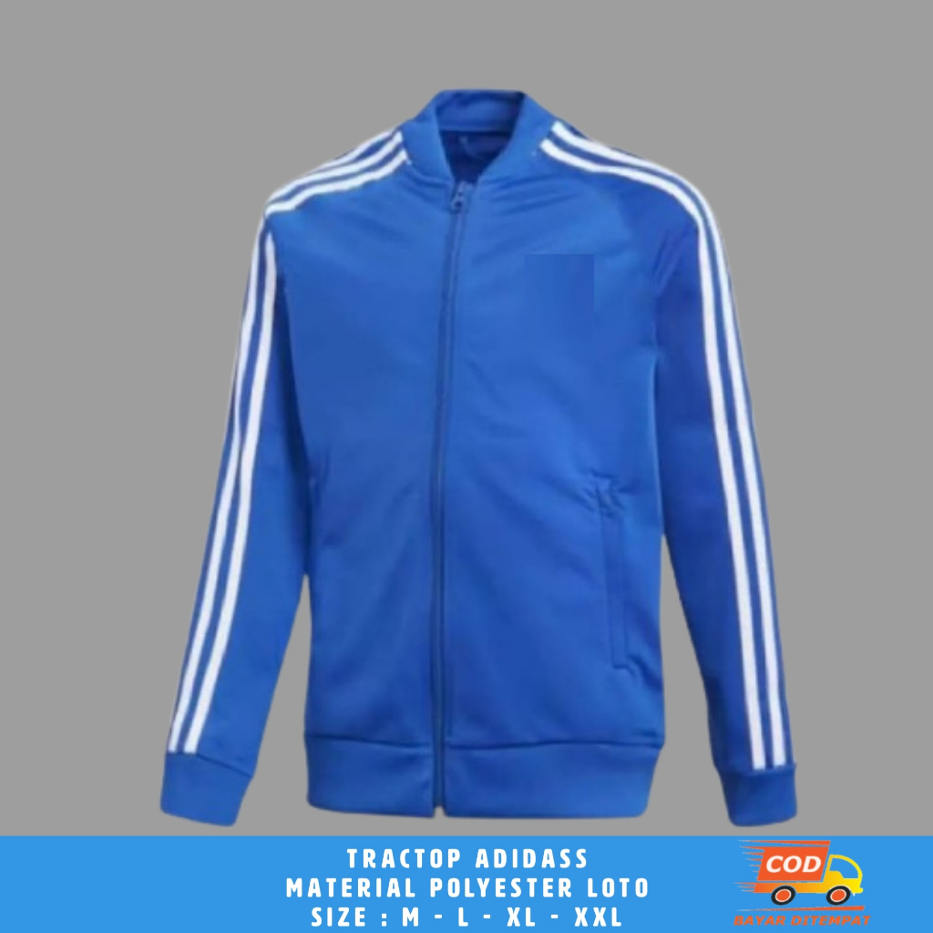 Jaket Training Tracktop Biru Pria Dewasa