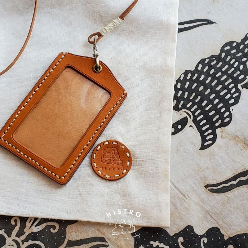 

HISTRO leather genuine id card | gantungan kartu kulit asli