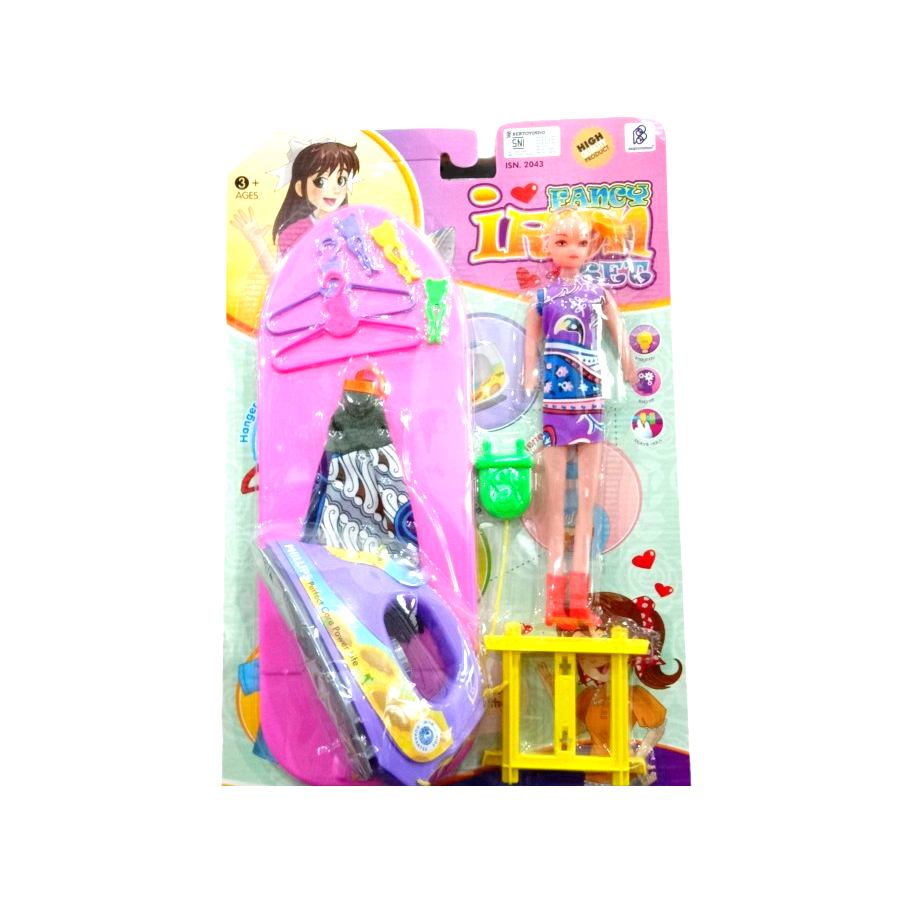 Mainan Anak Edukasi Setrika Besar - Fancy Iron Set ISN 2043