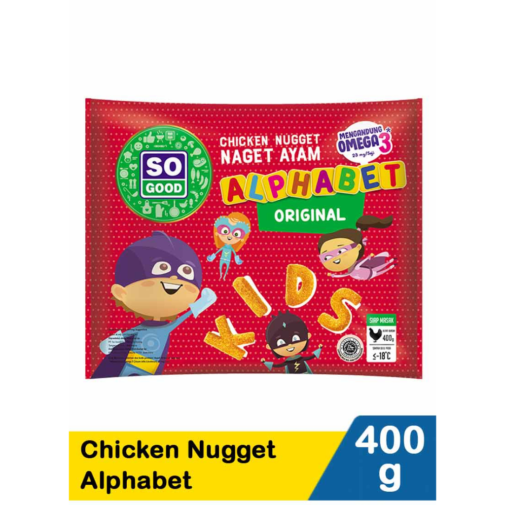 

SO GOOD NUGGET ALPHABET 400GR 200GR