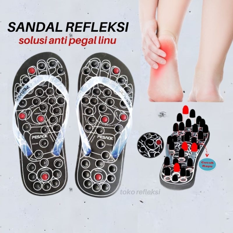Sandal Kesehatan Sandal Rematik/Sandal Refleksi Pria Wanita