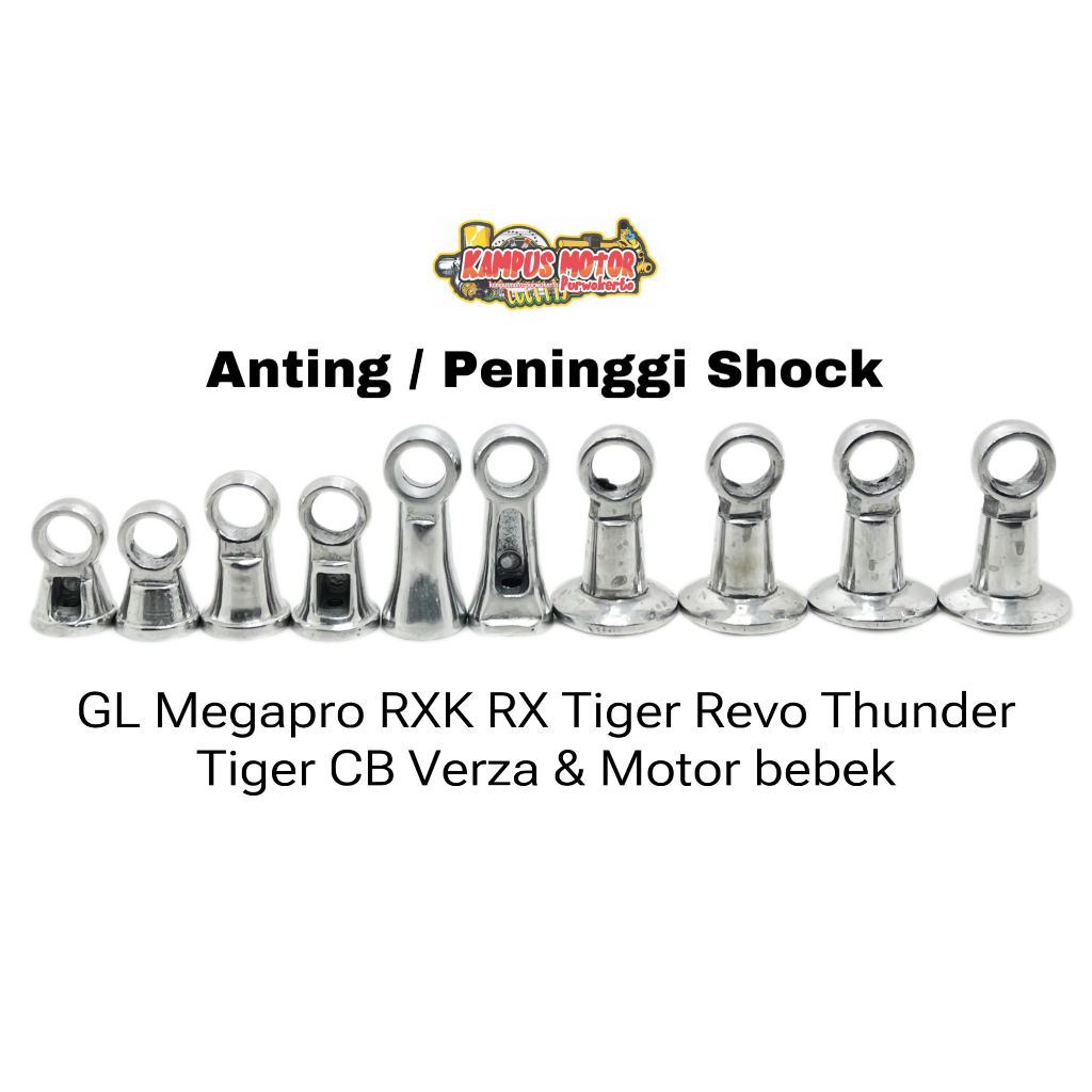 Peninggi Shock belakang Anting Bawah SET Drat 12 Panjang Pendek Sedang | Anting bawah bebek