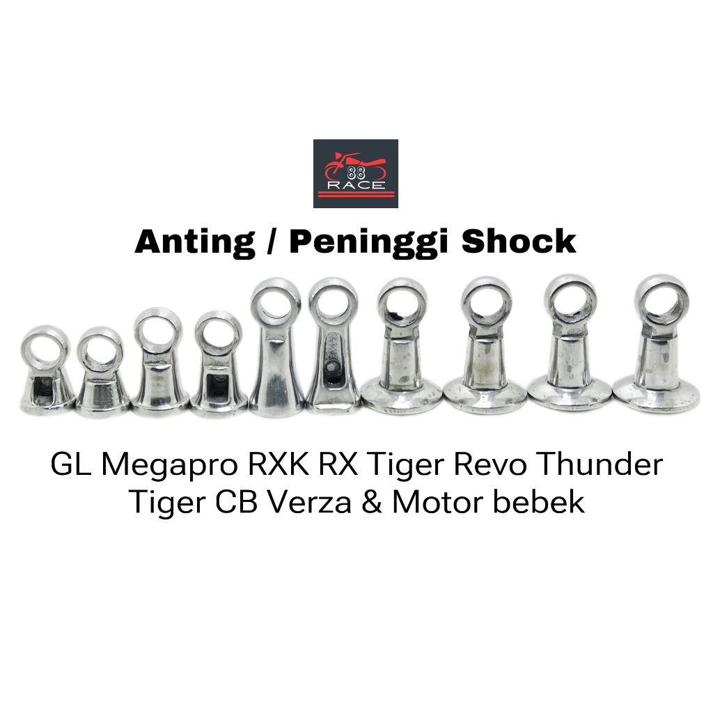 Peninggi Shock belakang Anting Bawah SET Drat 12 Panjang Pendek Sedang | Anting atas bebek