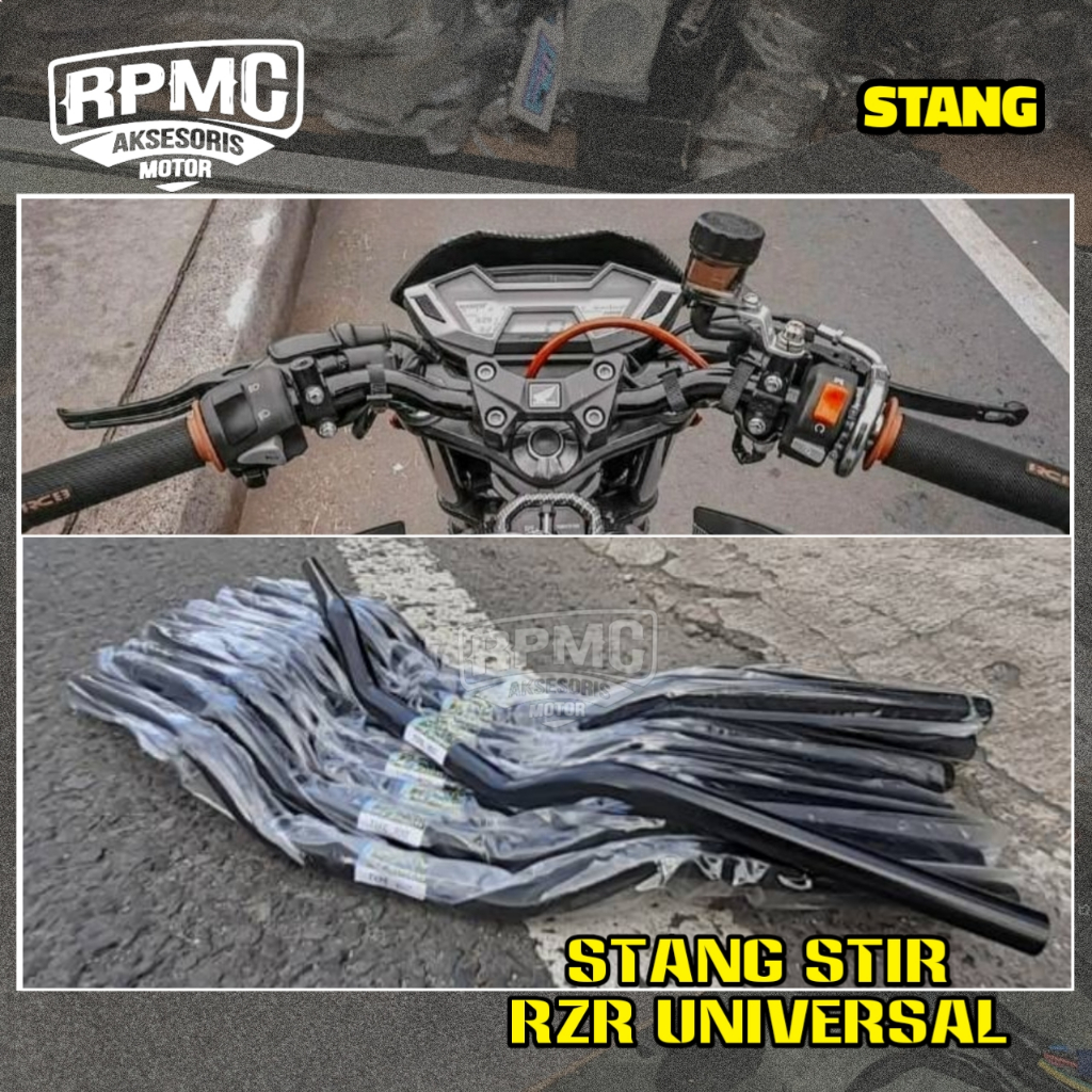 STANG YAMAHA RZR STIR RZR UNIVERSAL PNP SEGALA MOTOR CB150R VIXION SATRIA FU  SETIR TEBAL CB GL MEGA
