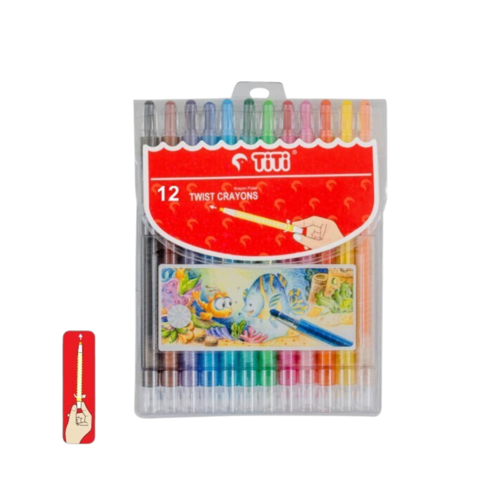 

Krayon Putar Twist Crayon Titi 12 Warna Panjang CP-12T
