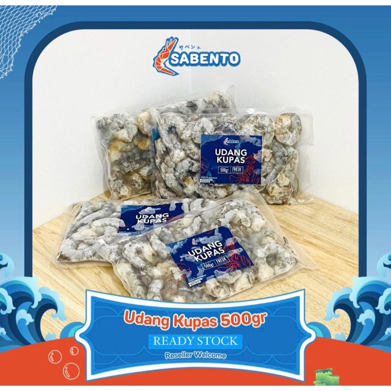

Sabento Udang Vaname Kupas JUMBO 500 Gram
