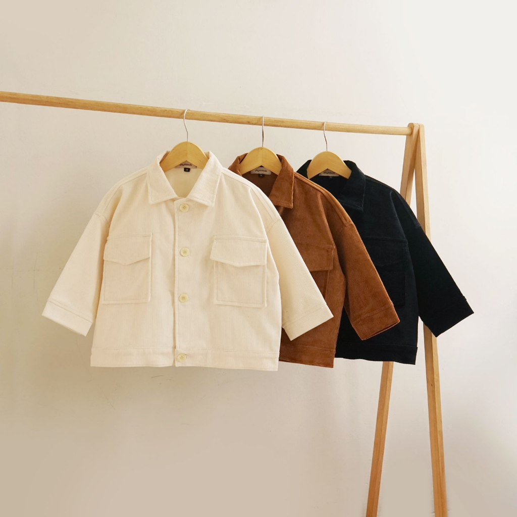 Playdate Outwear Jaket Anak Laki Laki Perempuan Corduroy Premium