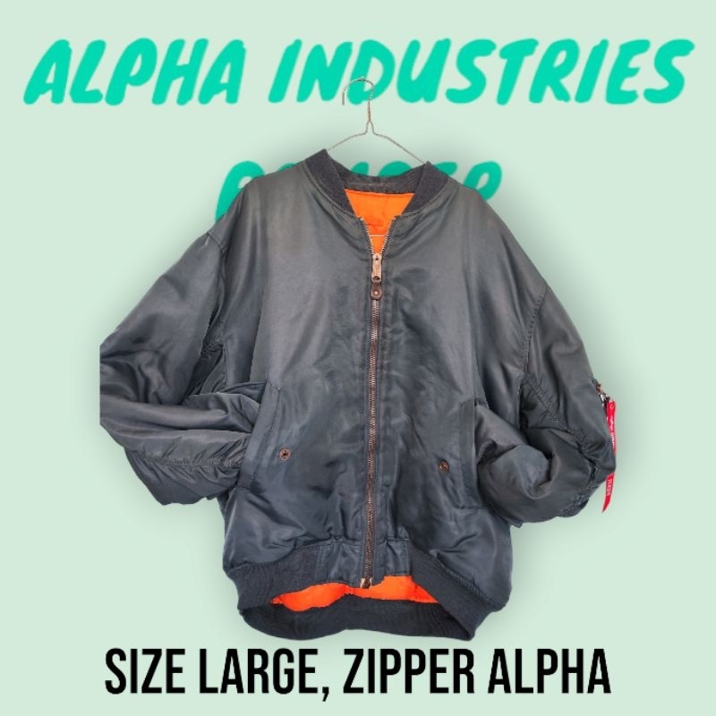 Jacket Bomber Alpha Industries USA original Green Sage