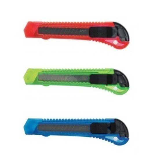 

Cutter Besar 18 mm Super Tajam - Warna Warni Transparan