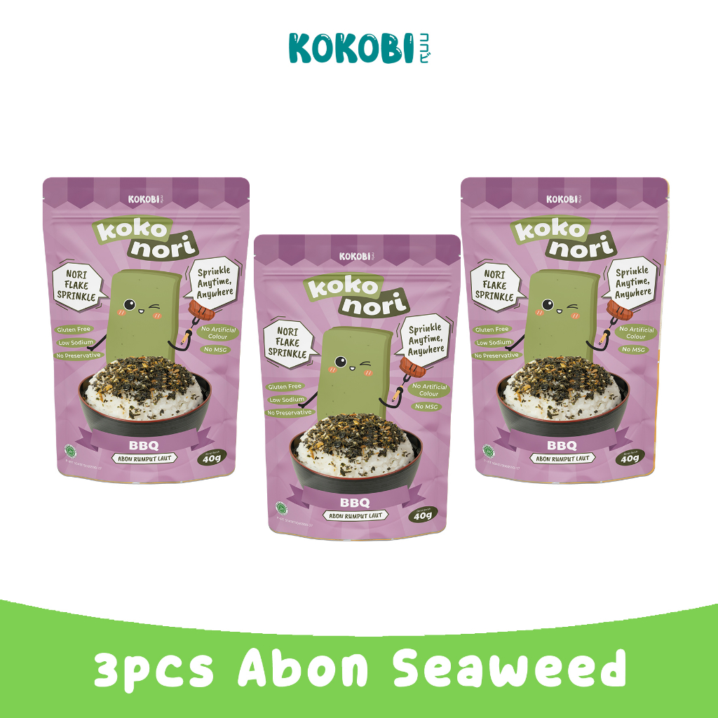 

KOKOBI Koko Nori Abon Seaweed Tabur BBQ - Bundling 3pcs