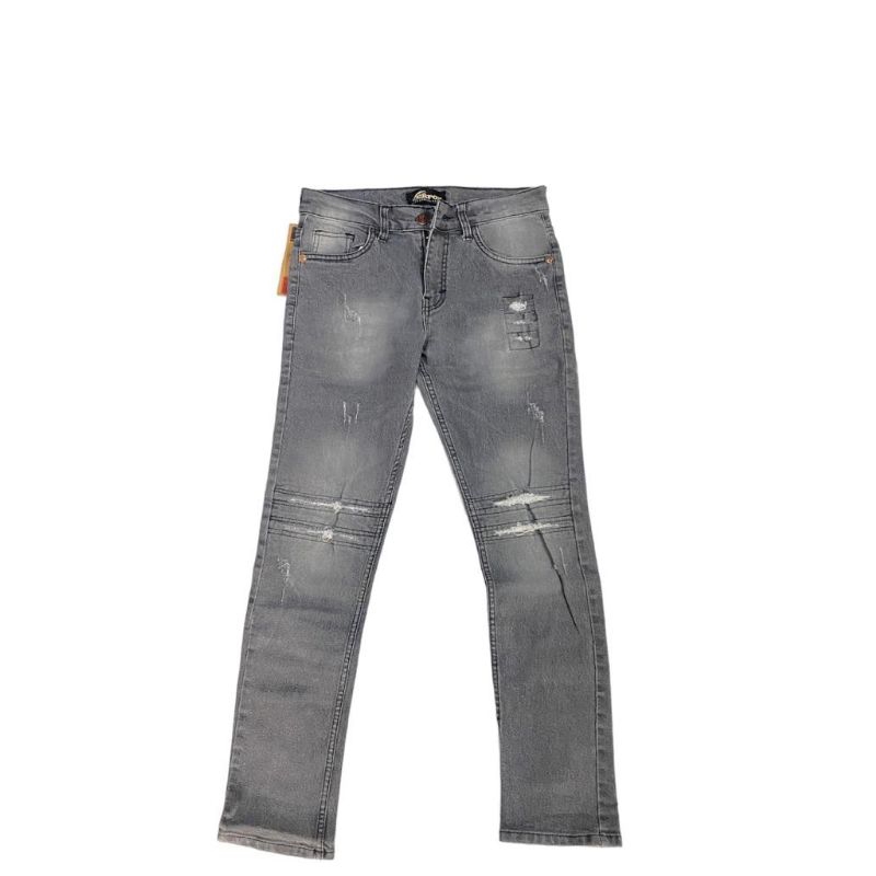 JEANS SOBEK PRIA ABU CELANA JEANS SOBEK PRIA GREY CELANA SOBEK JEANS PRIA ABU